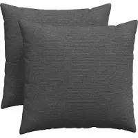 vidaXL Coussins de canapé 2 pcs Gris foncé 50 x 50 cm