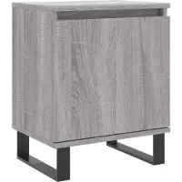 vidaXL Tables de chevet 2 pcs sonoma gris 40x30x50cm bois d'ingénierie