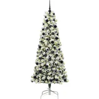 vidaXL Sapin de Noël Artificiel à Branches Articulées 240 cm PVC