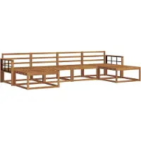 vidaXL Ensemble de canapés d'extérieur 6 pièces en bois massif d'acacia naturel