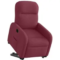 vidaXL Fauteuil relax avec releveur électrique Tissu rouge vin