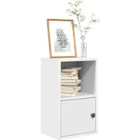 vidaXL Bibliothèque blanc 31x24x52 cm bois d'ingénierie