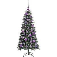 vidaXL Sapin de Noël artificiel avec 150 LED Vert 55 x 55 x 120 cm