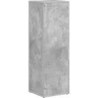 vidaXL Étagère latérale en béton gris 33 x 32 x 100,5 cm Matériau dérivé du bois