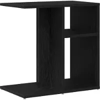 vidaXL Table d'appoint Chêne noir 50 x 30 x 50 cm Bois d'ingénierie
