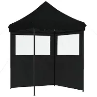 vidaXL Tente de réception noire 200 x 200 x 306 cm Tissu Oxford