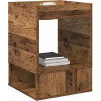 vidaXL Table d'appoint Bois ancien 40 x 40 x 56 cm Bois d'ingénierie