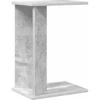 vidaXL Table d'appoint Gris béton 35 x 25 x 50 cm Bois d'ingénierie