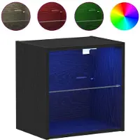 vidaXL Étagère Flottante 2 pcs Chêne Noir 40x28,5x40 cm Bois Aggloméré