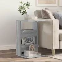 vidaXL Table D'appoint Gris Sonoma 40 X 35 X 60,5 Cm Bois D'ingénierie