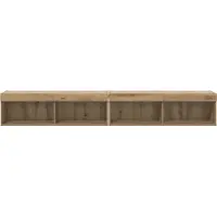 vidaXL Ensemble de meubles TV avec LED, 2 pièces, chêne Artisan, 100 x 30 x 30 cm