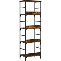 vidaXL Bibliothèque chêne fumé 50x33x153 cm bois d'ingénierie