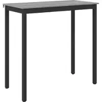 vidaXL Table haute en aggloméré, rectangulaire