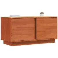 vidaXL Armoire TV brun cireux 80 x 35 x 40,5 cm Pin massif
