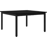 vidaXL Table basse noire imitation chêne 80 x 80 x 45 cm Bois composite