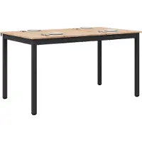 vidaXL Table de salle à manger Nature 150 x 90 x 75 cm Pin massif