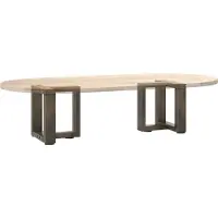 vidaXL Pieds de table basse en T 2 pcs. Acier naturel 30x25x(30-31) cm Acier