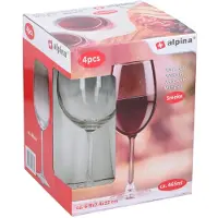Alpina Lot de 4 verres à vin fumés - 465 ml
