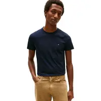 Tommy Hilfiger T-Shirt 'Flex' bleu nuit / rouge / blanc