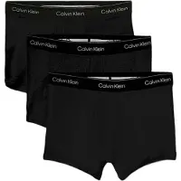 Calvin Klein lot de 3 boxers - icon coton stretch - noir S