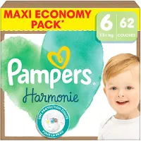 Pampers Harmonie Maxi Pack, Taille 6, 62 couches