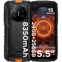Doogee Fire 3 Ultra Smartphone robuste 5,5" HD+, Android 15, 24+256 Go - Gris