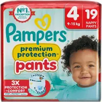 Pampers Premium Protection Pants, Taille 4, 19 couches-culottes