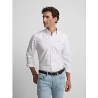 Silbon pour homme. S261020508307 Chemise sport oxford à rayures roses (XL), Casuel, Coton, Manche longue