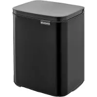 Brabantia Bo Poubelle 7 L Rectangulaire Acier Noir