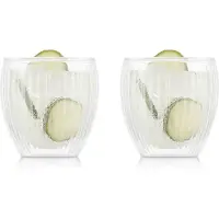 Bodum Set De 2 Verres Pavina Double Paroi 20 Cl