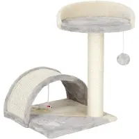 Springos Arbre à chat Plate-forme Balle de jeu Souris de jeu Pont 47 cm