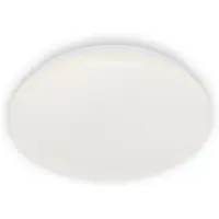 Briloner Lampe LED pour salle de bain LEUCHTEN KALMUS, 10 W, 900 lm, IP44, blanc, plastique, Ø 22 cm