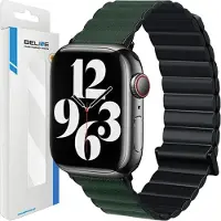 Beline Bracelet magnétique Pro noir et vert pour Apple Watch