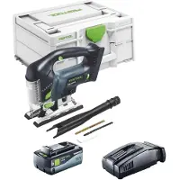 Festool CARVEX PSBC 420 EB-Basic Scie sauteuse pendulaire sans fil 18 V 120 mm Brushless + 1x batterie 8,0 Ah + chargeur rapide + Systainer