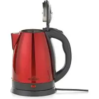 Michelino Bouilloire 1,8 L en acier inoxydable, Couleur : ROUGE 74316