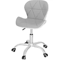 Springos Chaise de bureau ergonomique rembourrée Chaise de bureau réglable en hauteur avec roulettes Chaise pivotante jusqu'à 120 kg piquée