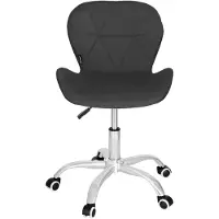 Springos Chaise de bureau ergonomique rembourrée Chaise de bureau réglable en hauteur avec roulettes Chaise pivotante jusqu'à 120 kg piquée