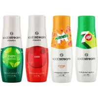SodaStream Cola + Mirinda + 7Up + Mojito sirop pour fontaine à soda 4 pcs.