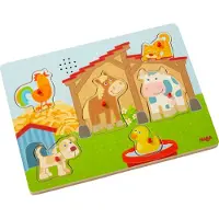 Haba Puzzle av. Son - 6 Briques - Bois - À la ferme - - UneTaille - Puzzle