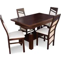 AEA Design Esszimmer Set Garnitur 5tlg Holz Möbel Küchen 4x Stuhl Tisch Lehnstühle