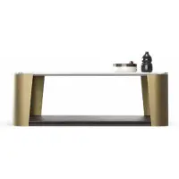 Xl Moebel Gmbh Table basse contemporaine grise en métal