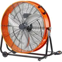 StarTech.com Ventilateur à tambour 24 pouces - Conception industrielle à grande vitesse - 3 vitesses - 8600CFM - Idéal pour les environnements de stockage