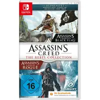 Assassin's Creed The Rebel Collection (Code in the Box) - Nintendo Switch | Black Flag & Rogue, DLC, HD-Vibration, Bewegungssteuerung, Touchscreen