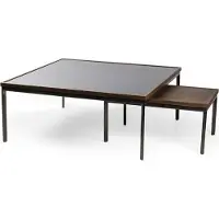 Xl Moebel Gmbh Design Bois 2x Table basse Salon Luxe Table basse Tables Nouveau Meuble