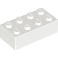 LEGO 100x brique 2x4, blanc