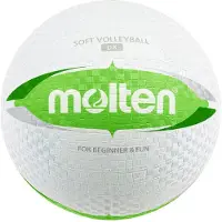 Molten - Ballon de volley-ball souple « Deluxe » PP2275 (taille unique) (blanc)