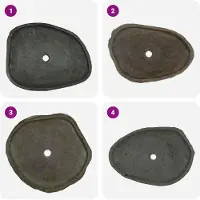 vidaXL Lavabo gris 65 x 50 x 6 cm Pierre de rivière