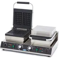 Maxima Waffle Maker 4 Pieces Brussels Waffle, Gaufrier, Argent