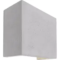 LIGHT IMPRESSIONS Applique murale LED UpDown Quinta II 6 W 125x125mm grise en béton à peindre