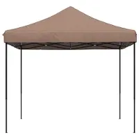 vidaXL Tente de réception marron 292 x 292 x 315 cm Tissu Oxford
